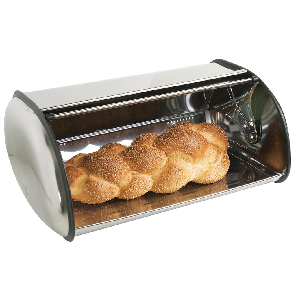 Sleek Stainless Steel Breadbox