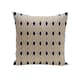 Geometric Decorative Throw Pillow 20 x 20-inch - Flax and Navy