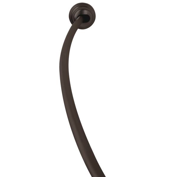Zenna Home Oil Rubbed Bronze Adjule Curved Tension Shower Rod 9598477 Zenna Home Oil Rubbed Bronze