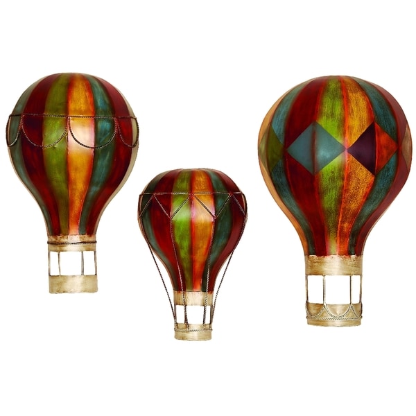 The Curated Nomad Lotta Metal Wall Decor Hot Air Balloons Set The Curated Nomad Lotta Metal Wall Decor Hot Air Balloons Set Of 3