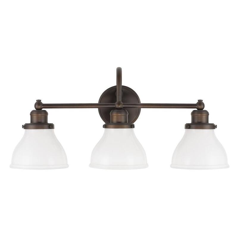 Baxter 3-light Burnished Bronze Wall Sconce/Bath/Vanity Light