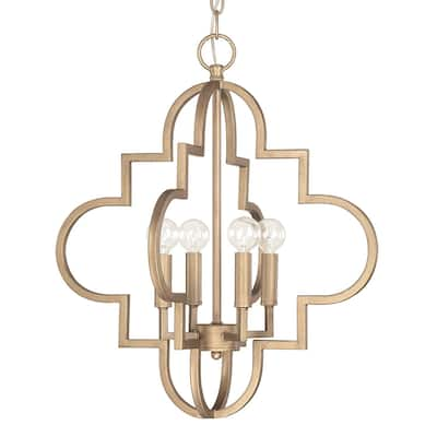 Ellis 4-light Brushed Gold Pendant Light - Brushed Gold