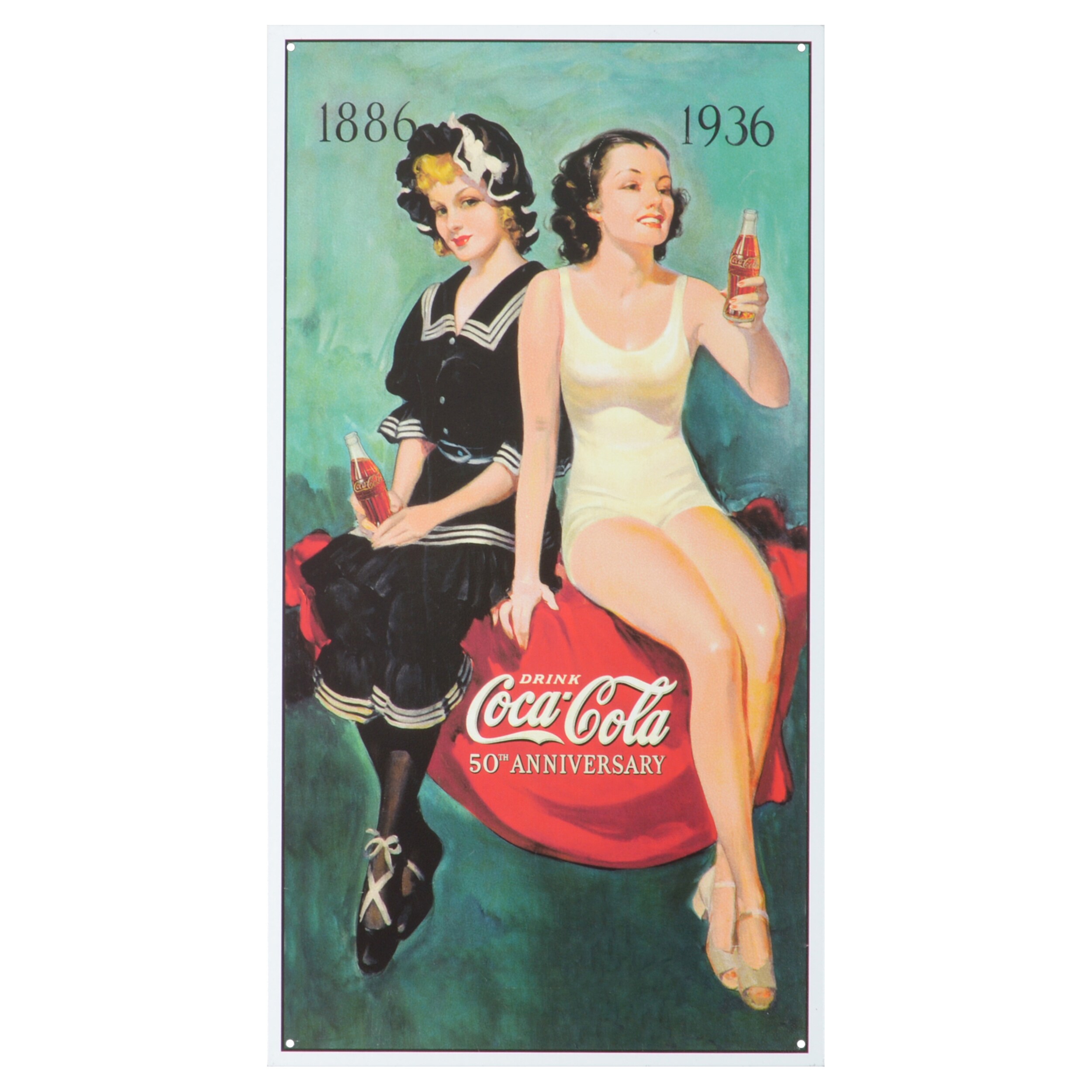 Vintage Metal Art undefinedCoke 50th Anniversaryundefined