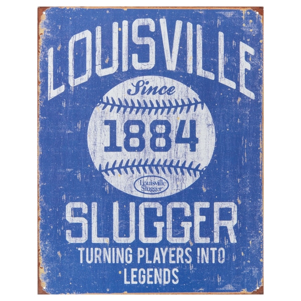 Shop Vintage Metal Art 'Louisville Slugger' Decorative Tin Sign Free