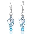 New Handmade Italian Murano Style Glass Tornado Twirl Quality Fashion Earrings (United States)