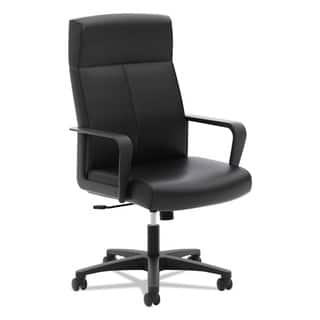 Basyx By Hon Office Conference Room Chairs For Less Basyx By Hon Vl604 Series Black Softhread Leather High Back Executive Chair