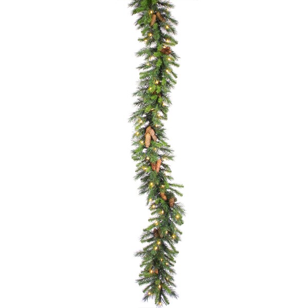 50-foot 1350-tip Cheyenne Garland with 300 Warm LED Lights