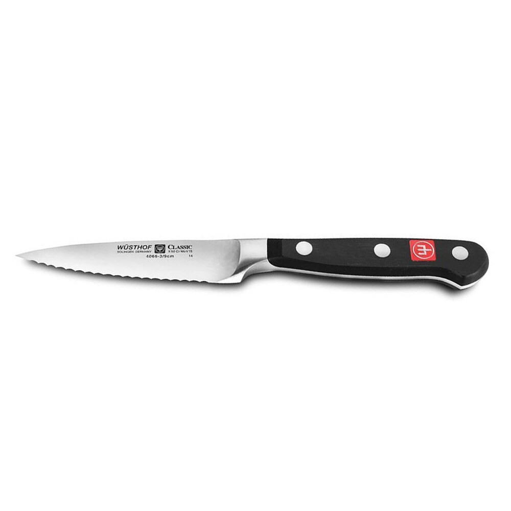 Wusthof Classic Ikon 4-Piece Steak Knife Set Black - Blade HQ