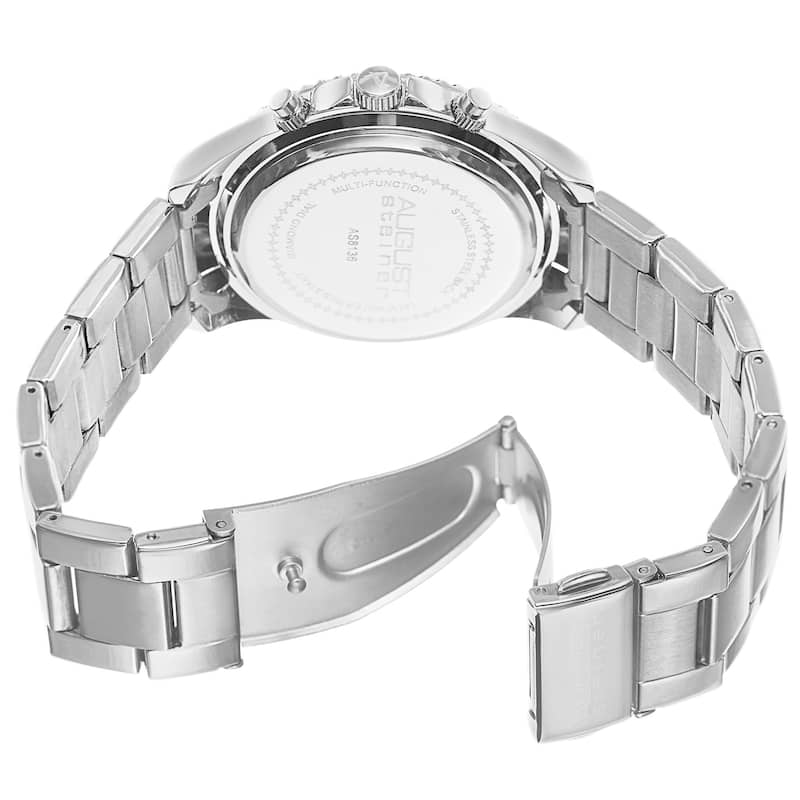August Steiner Women's AST8136LP Swiss Quartz Diamond Bracelet Watch
