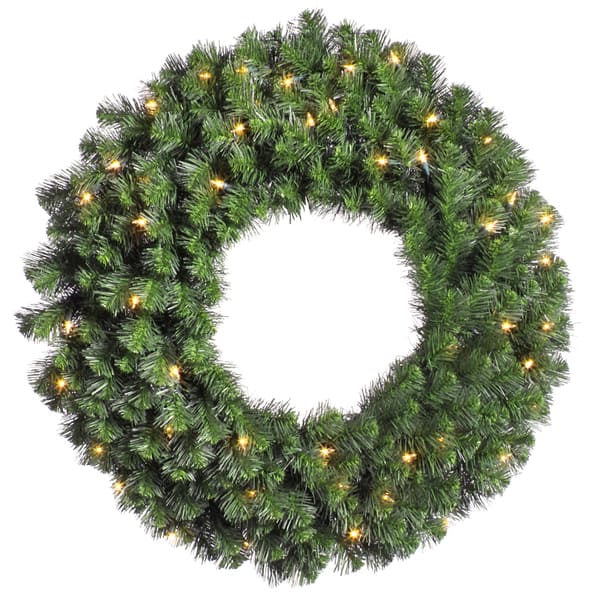 42-inch Douglas Wreath Dura-Lit with 100 Clear Lights, 370 Tips On Sale  Bed Bath  Beyond 9600590