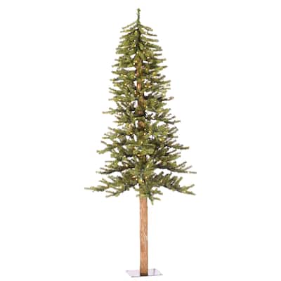 Natural Alpine 6-foot x 36.5-inch 657 Tips Tree with 250 Clear Lights