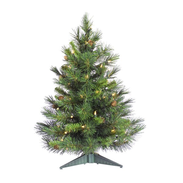 36-inch Cheyenne Pine Tree Dura-Lit Tree with 100 Clear Lights