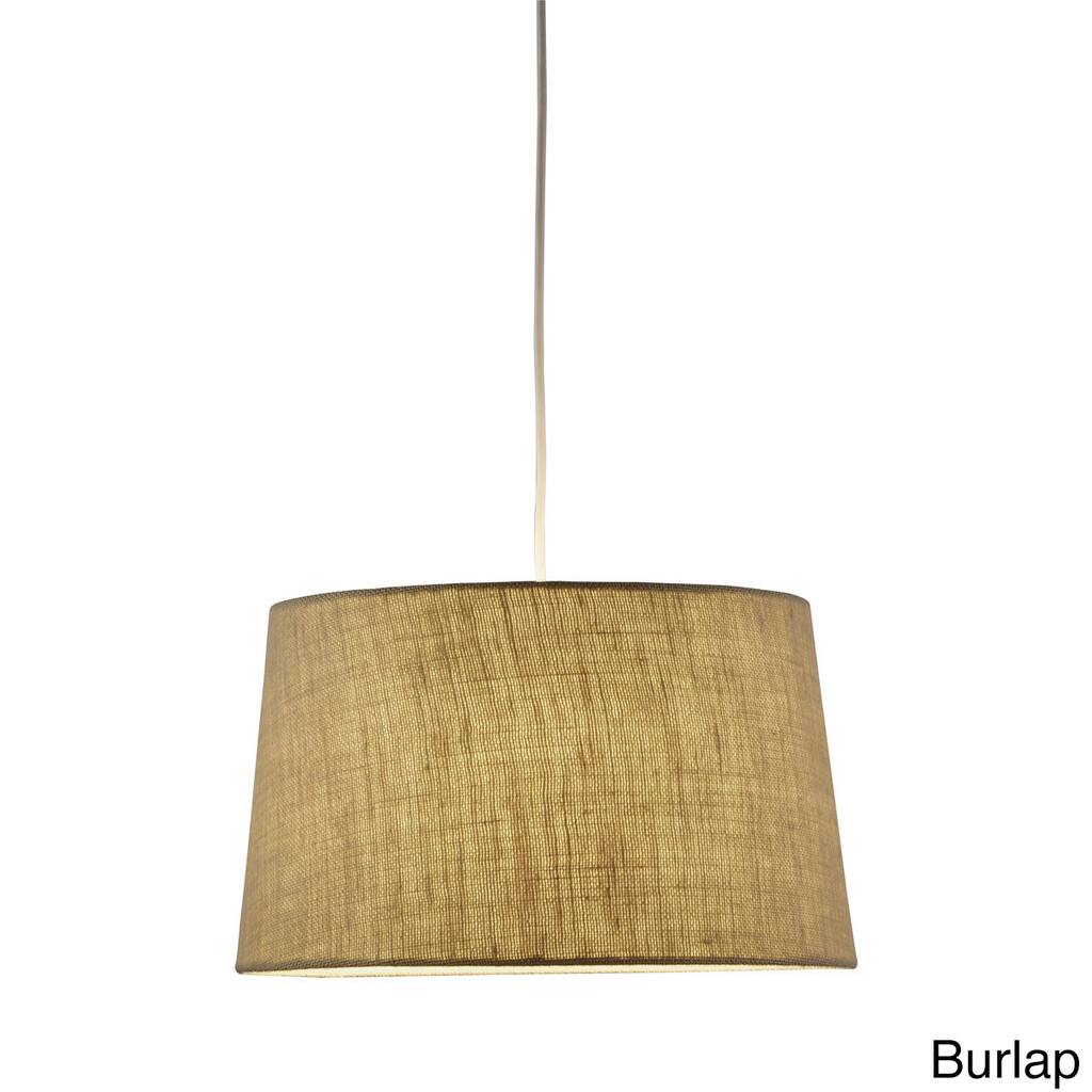 Harvest 1-light Tapered Swag Plug-in Drum Pendant