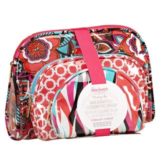 Shop The Macbeth Collection Madison 3-Piece Cosmetic Bag 