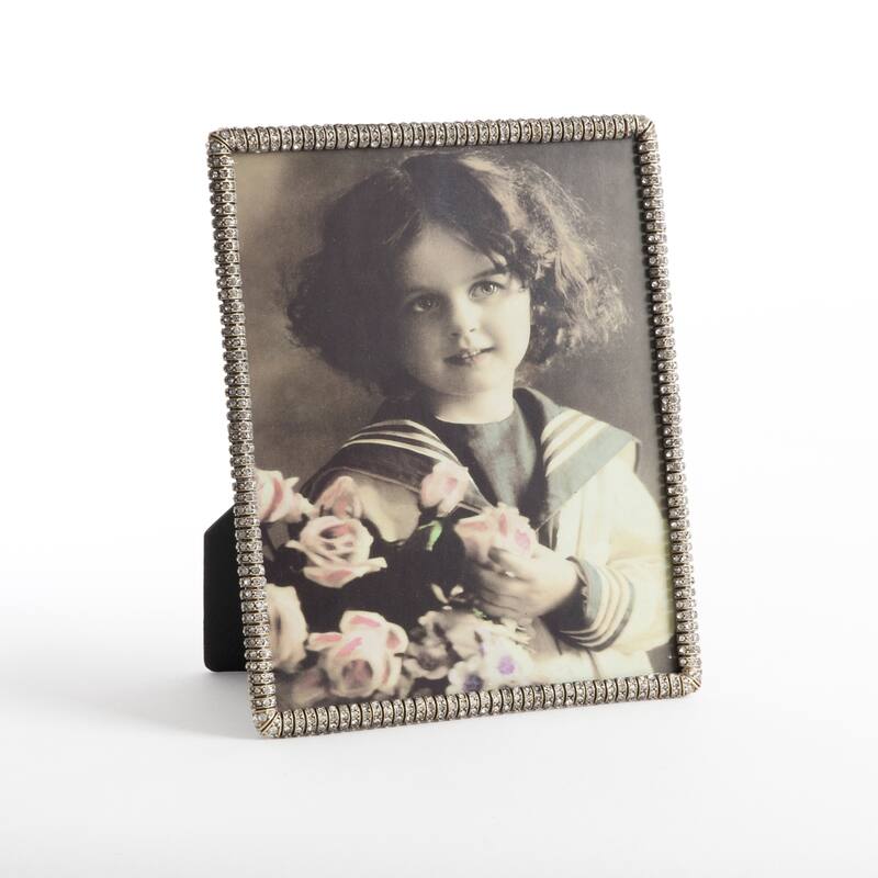 Vintage Rhinestone Jeweled Photo Frame