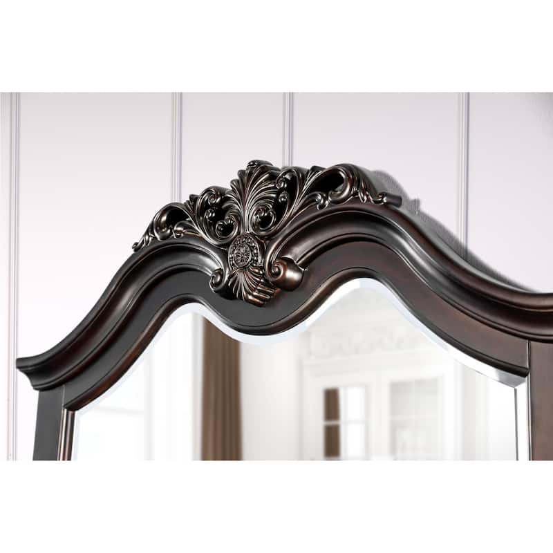 Diva Traditional Cherry 2-piece 6-Drawer Dresser and Mirror Set by Furniture of America