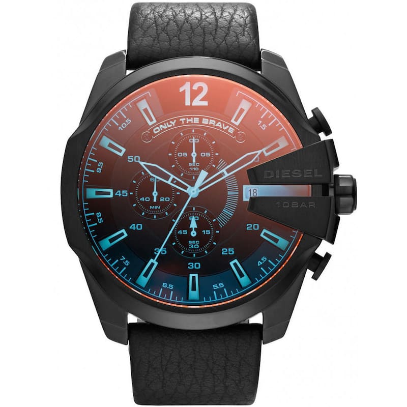 Diesel Men's Mega chief Black Dial Watch - DZ4323 - 6 (36)