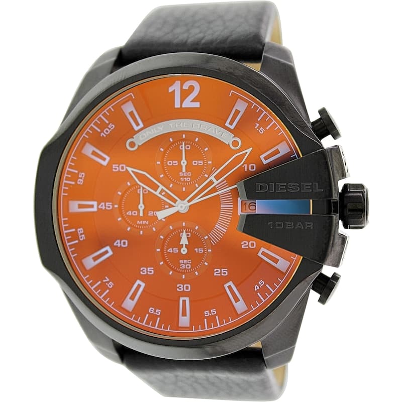 Diesel Men's Mega chief Black Dial Watch - DZ4323 - 6 (36)