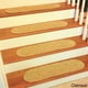 Braided rug stair treads