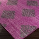 preview thumbnail 28 of 29, Crediton Hand-knotted Contemporary Wool Area Rug 2' x 3' - Magenta
