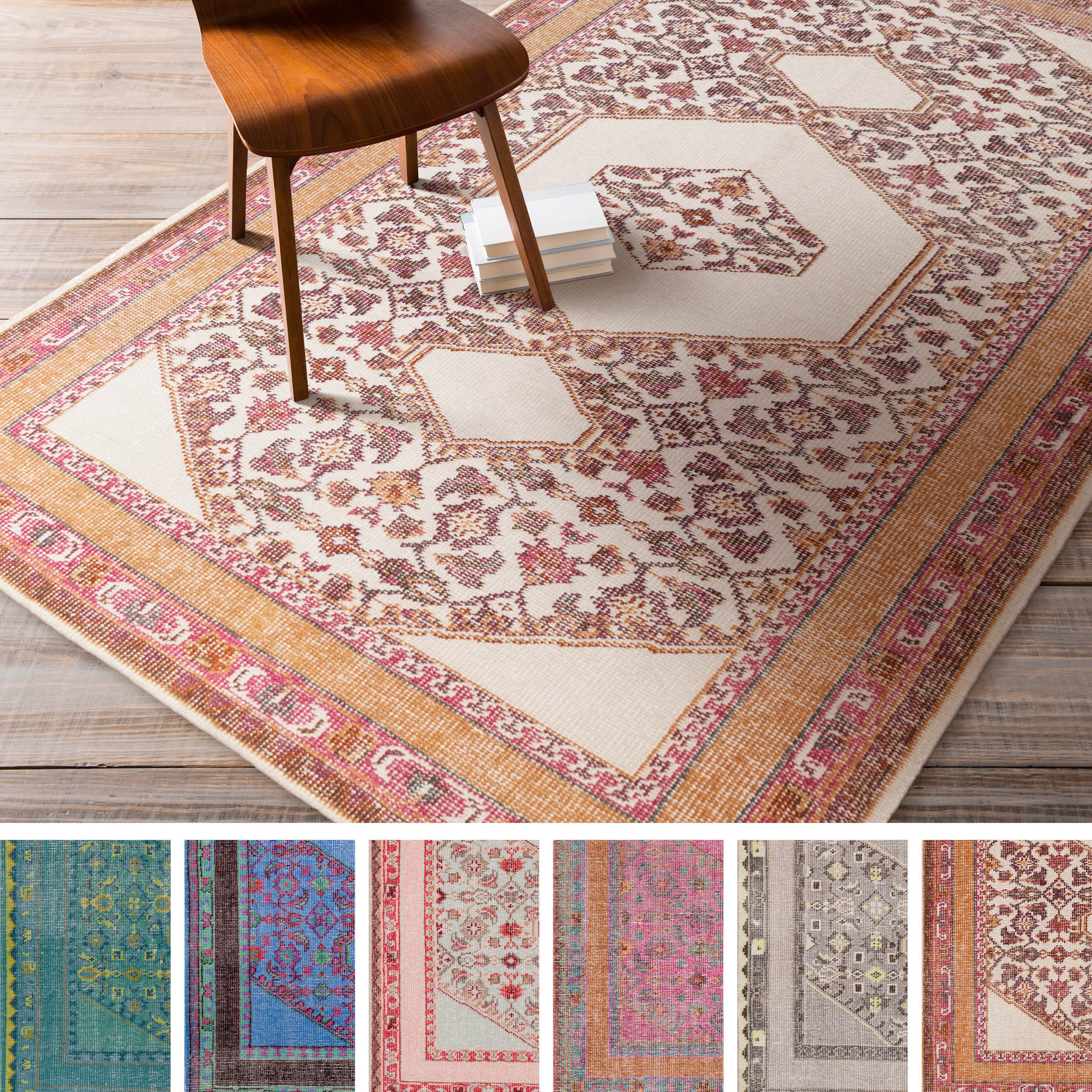 Shop Handknotted Amesbury Traditional Wool Area Rug 5'6 x 8'6 On