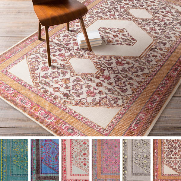 Hand-knotted Amesbury Traditional Wool Area Rug (5'6 x 8'6)