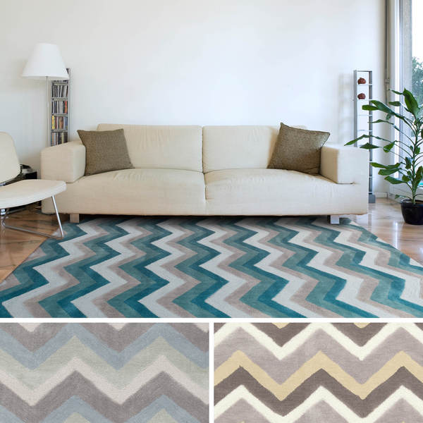 Artfully Crafted Torrigton Chevron Area Rug 5' x 8' Free Shipping