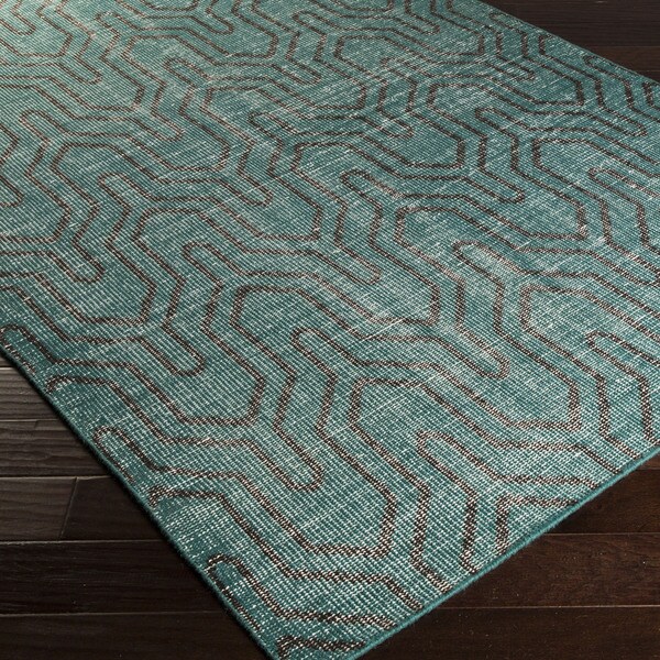 Handknotted Bridport Contemporary Wool Area Rug (2' x 3') Free