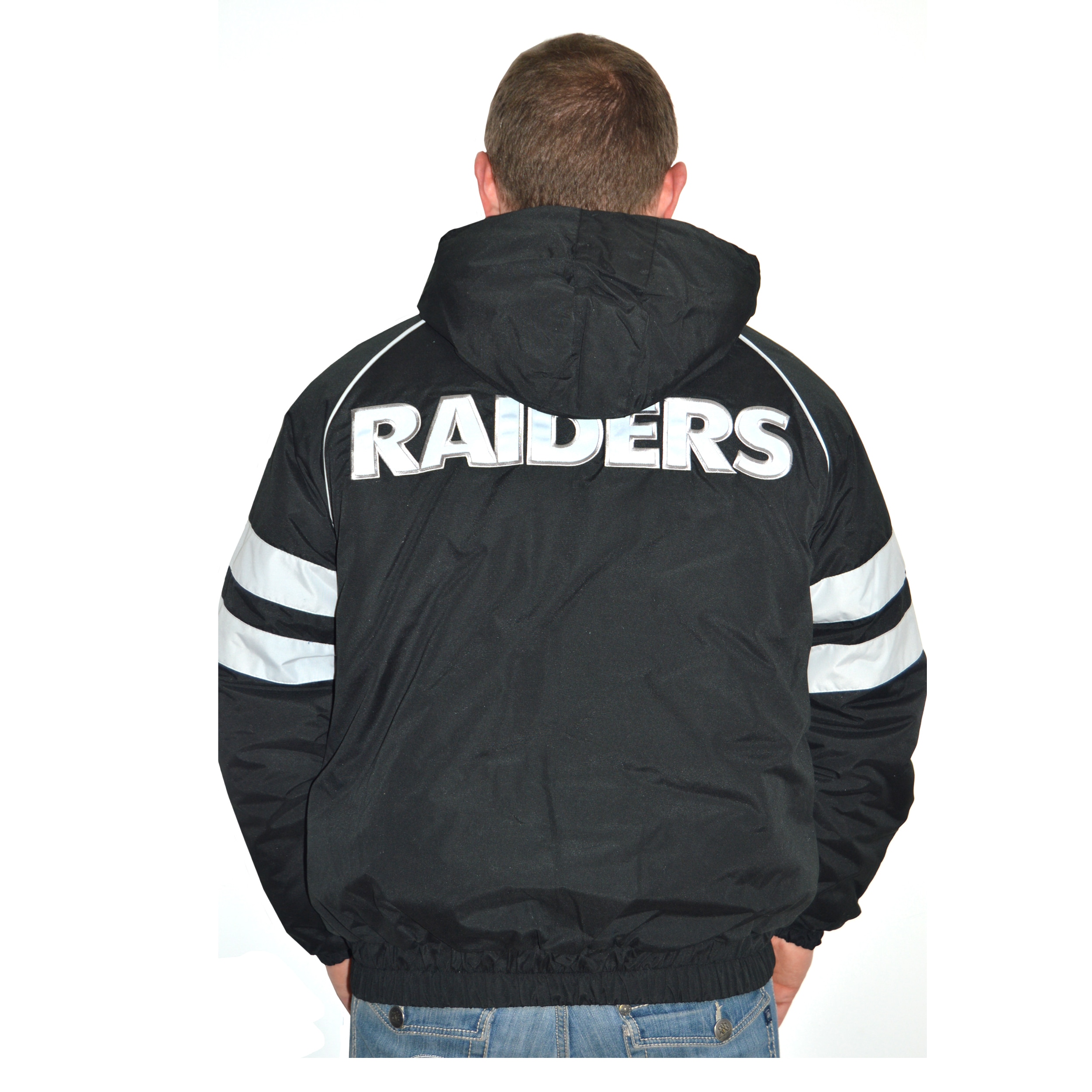 nfl raiders hooded fleece shirt