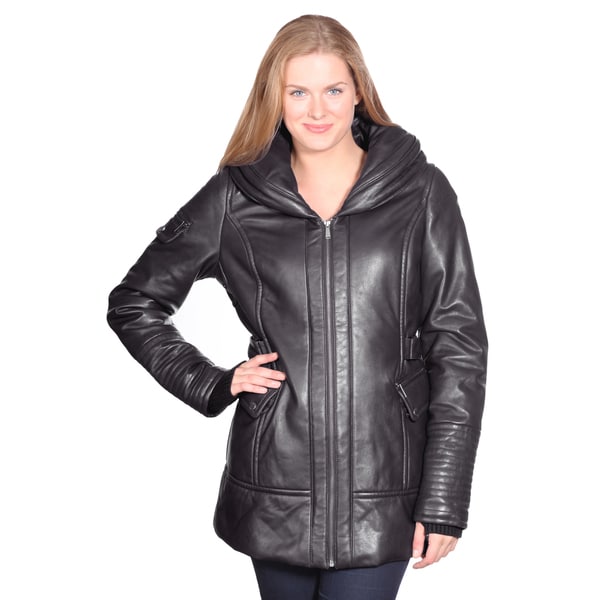 Shop Christian Reed Women's Vivian Leather Coat - On Sale - Free ...