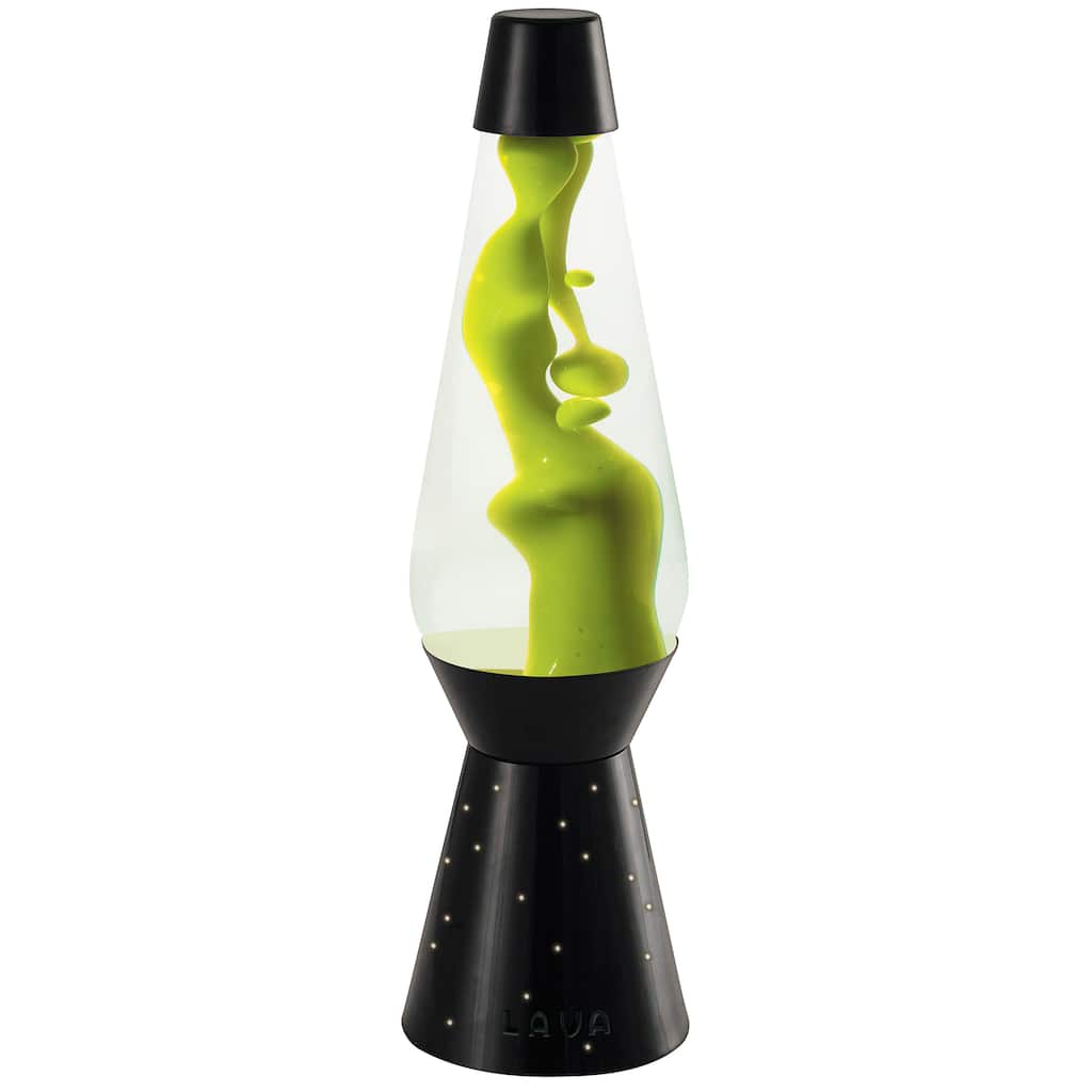 Neon Grande Neon Green/ Clear 27-inch Lava Lamp with Black Base