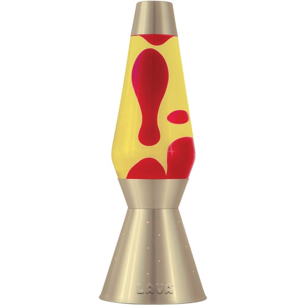 Shop Century Red/ Yellow 16.3inch Lava Lamp with Gold Base Free