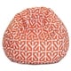 preview thumbnail 7 of 21, Majestic Home Goods Aruba Classic Bean Bag Chair Small/Large Large - Orange