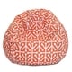 preview thumbnail 18 of 21, Majestic Home Goods Aruba Classic Bean Bag Chair Small/Large Small - Orange