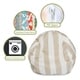 preview thumbnail 17 of 15, Majestic Home Goods Vertical Stripe Classic Bean Bag Chair Small/Large