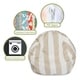 preview thumbnail 9 of 15, Majestic Home Goods Vertical Stripe Classic Bean Bag Chair Small/Large