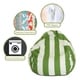 preview thumbnail 16 of 15, Majestic Home Goods Vertical Stripe Classic Bean Bag Chair Small/Large