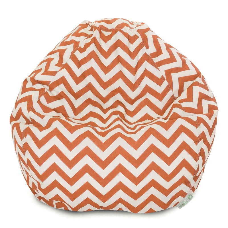 Majestic Home Goods Chevron Classic Bean Bag Chair Small/Large