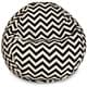 preview thumbnail 13 of 37, Majestic Home Goods Chevron Classic Bean Bag Chair Small/Large Large - Black