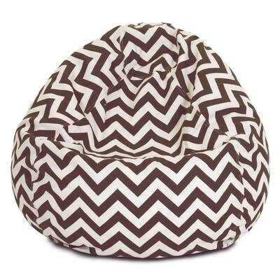 Majestic Home Goods Chevron Classic Bean Bag Chair Small/Large