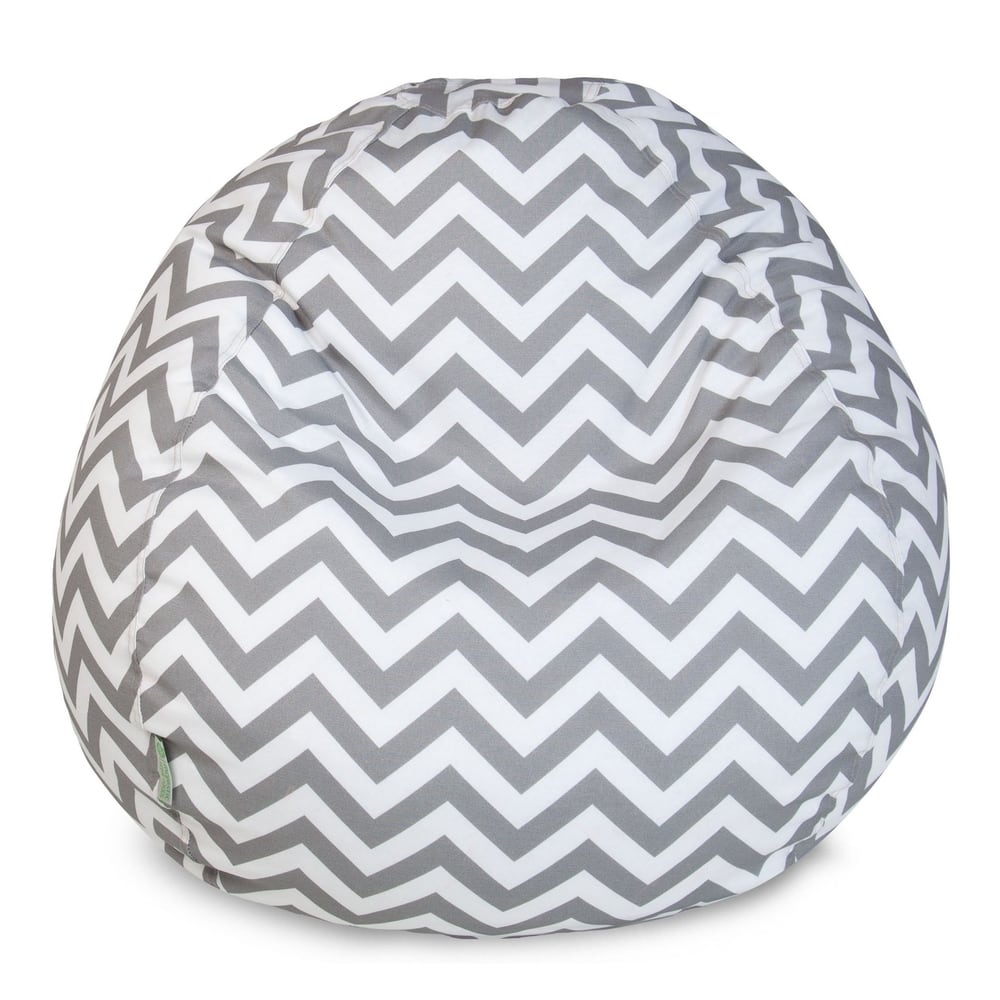 Majestic Home Goods Chevron Classic Bean Bag Chair Small/Large