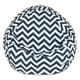 preview thumbnail 36 of 37, Majestic Home Goods Chevron Classic Bean Bag Chair Small/Large Small - Navy