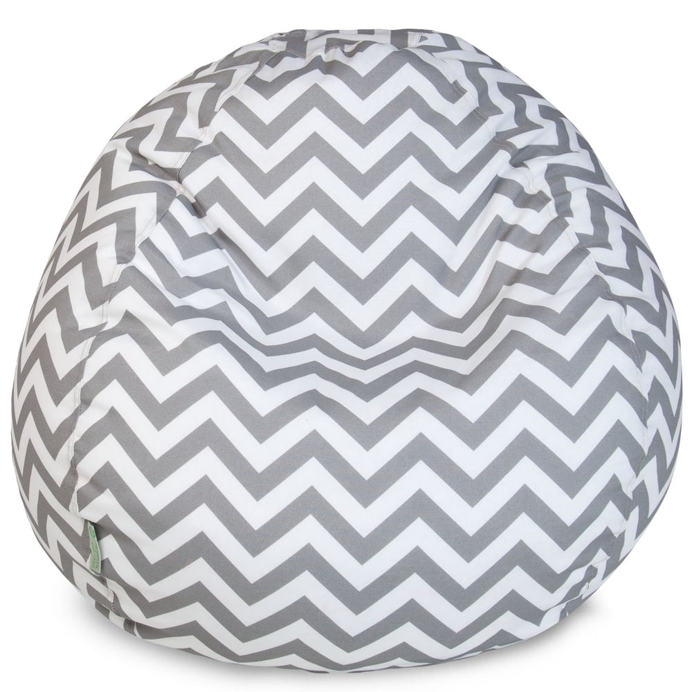 Majestic Home Goods Chevron Classic Bean Bag Chair Small/Large