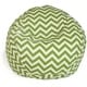 preview thumbnail 7 of 37, Majestic Home Goods Chevron Classic Bean Bag Chair Small/Large Large - Sage
