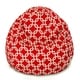 preview thumbnail 7 of 23, Majestic Home Goods Links Polyester Classic Bean Bag Chair Small/Large Large - Red