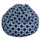 preview thumbnail 2 of 23, Majestic Home Goods Links Polyester Classic Bean Bag Chair Small/Large Large - Navy Blue
