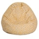 preview thumbnail 2 of 21, Majestic Home Goods Towers Classic Bean Bag Chair Small/Large Large - Citrus