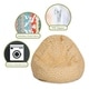preview thumbnail 3 of 21, Majestic Home Goods Towers Classic Bean Bag Chair Small/Large