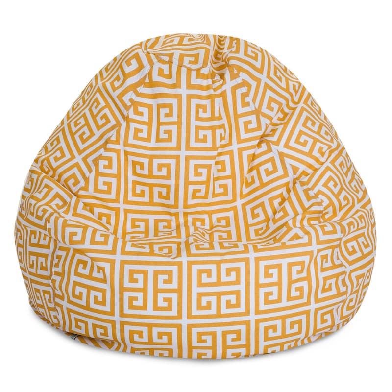 Majestic Home Goods Towers Classic Bean Bag Chair Small/Large - Small - Citrus