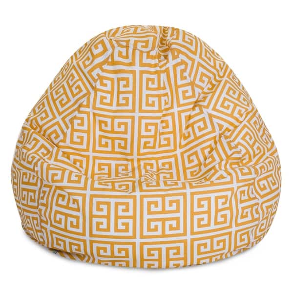 slide 2 of 23, Majestic Home Goods Towers Classic Bean Bag Chair Small/Large Small - Citrus